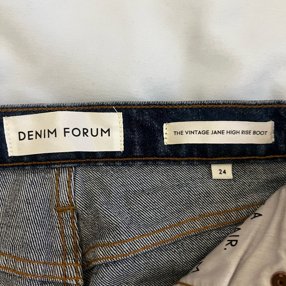 Denim Forum High Rise Boot Jeans